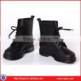 Waterproof Lace-Up Candy Color PVC Flat Rainboots, Round Toe Rain Boots thumbnail-1