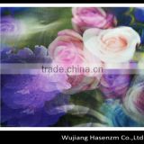 3D effect printed bonded organza fabric