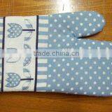 Logo Printed 100% Cotton Oven Mitt, Heat Resistant and Ergonomic Kitchen Cooking Mitt Glove thumbnail-5