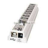 10 Ports USB 2.0 Hi Speed Multi Hub Expansion With Power Adaptor for PC & Laptop thumbnail-2
