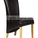 Factory Luxury Black Leather Dining Chairs HC-D005