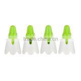 SINOGLASS 2 Jars 95ml Snow Mountain Shape Top Glass Salt and Pepper Spice Jar Rack Set thumbnail-5