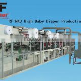 RF-NKB Full Automatic High Disposable Baby Diaper Machine , with High-quality Manufacturing
