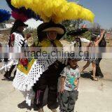 ZPDECOR Factory Wholesale Large Size From 28 to 30inch Striped Ostrich Feathers for Morelos Carnival thumbnail-6