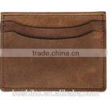 Wholesale Genuine Vintage Leather Double Sided Business Card id Credit Card Holder thumbnail-2