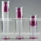Plastic PP Airless Bottle Cosmetic Packaging