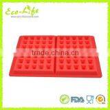 Silicone Waffle Cookie Mold Breakfast Cake Biscuit Baking Pan Kitchen Bakeware thumbnail-4