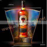 Whole Bend Acrylic Wine Bottles Display Rack thumbnail-4