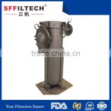 popular high quality cheap stainless steel top-flow bag filter housing factory