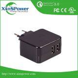 Shenzhen Factory Sale Best Price EU Plug 5V 3.4A Dual Port Portable USB Charger thumbnail-4