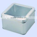 High Quanlity and Newly With Clear Window T-shirt Tin Box