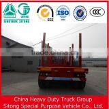 3 Axle Long Wood Transport Semi Trailer Log Truck Trailer thumbnail-5