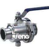 Sanitary Grade Quick-installation Three-pices Ball Valve thumbnail-1