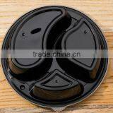 Yoyo Check Now Plastic Food Container Black 3 Compartment thumbnail-2