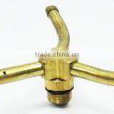 Rotary Brass 3-Arm Sprinkler With Base For Lawn Irrigation thumbnail-3