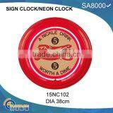 Neon Clock Neon Light Wall Clock thumbnail-2