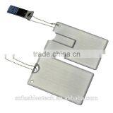 New Design Metal Ultra-thin Credit Card 32gb 64gb Usb Flash Drive thumbnail-3
