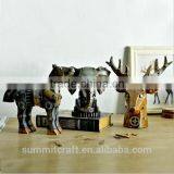 Unique Mechanical Style Resin Elephant Deer Head Ornament