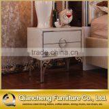 Mirrored Bedside Table With Cabinet Italy Design thumbnail-2