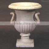 Hand Carved Granite Flower Pot thumbnail-1