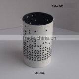 Cylinder Shape White and Blue Colours Iron Votive Rectangular Bowl Shape thumbnail-1