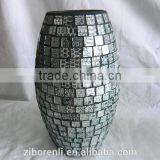 New Design Leopard Print Pattern Oval Shaped Glass Vase thumbnail-3