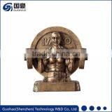 Custom Antique Bronze Bust Weightlifting Championship Trophies thumbnail-1
