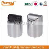 Round Metal Table Mini Trash Can thumbnail-3