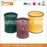 Embossed Diamond Pattern Open Top Stainless Steel Garbage Can thumbnail-6