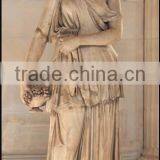 Antique Marble Grape and Woman Statue for Garden Decoration thumbnail-1