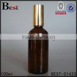 Wholesale Empty 100ml Amber Essential Fragrance Perfume Glass Bottle Pump Sprayer Screen Printing Hot Selling Free Sample thumbnail-4