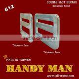 612-3 Hardware Parts Bag Buckle Harness Buckle Stamped Steel Double Slot Quick Buckle thumbnail-5