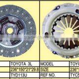 Clutch for Toyota 3L TYD113U TYC565