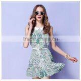 Customized 2014 Top Quality New Design Digital Printing 100% Silk Georgette Dresses thumbnail-1