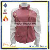 Newest Design Leather Jacket With Nice Design Padded Shoulder for Ladies thumbnail-1