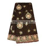 2017 India Hot Selling Lace Cheap Price Raw Silk George Wrappers thumbnail-2