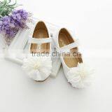 Pure White Floers Shoes With Pearl Teenager Child Fancy Elegant Shoe thumbnail-3