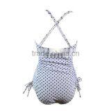 Dot Print Fabric Ladies One Piece Swimwear thumbnail-4