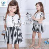 Summer New Fancy White & Black Polka Dot Frock Child Dress Baby Girls Dresses For 2-6 Years thumbnail-1