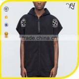 2017 Wholesale Gym Sleeveless Hoodie Zip up Sleeveless Zip Hoodie thumbnail-1