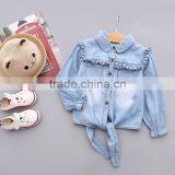 S33425W Girls Denim Jackets Coats Fashion Children Outwear Embroidery Sequins Children's Jacket thumbnail-2