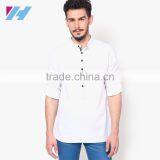 Men Fashion Long Sleeve Knee Length Cotton Kurta Designs thumbnail-3