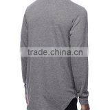 Distressed Heathergrey Long Sleeve Knit Mens Hoodie&sweatshirt thumbnail-2