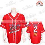 Short Sleeveless Buttons Custom Baseball Jersey for Men thumbnail-2
