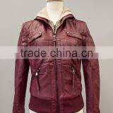 Women's Pu Quilted Fauxleather Moto Biker Jackets #LPU0548 thumbnail-3