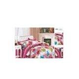 Printed Flower Full Size Family / Hotel 100% Cotton Custom Made Bedding Sets thumbnail-1