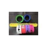 Long Lasting and Waterproof Printed Silicone Wristbands / Bugslock Mosquito Repellent Slap Bracelets
