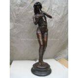 Bronze Lady Guitar Sculpture thumbnail-2