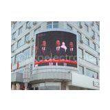 P10 IP65 5000 - 9500K Iron Advertising Outdoor Full Color Video Curved Led Display Walls