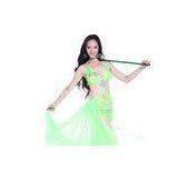 Green Lady Egyptian Belly Dance Costumes for Performance With Glossy Beads / Diamonds thumbnail-1